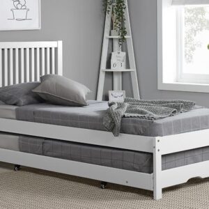 Birlea Buxton Trundle Bed Frame, Single, White