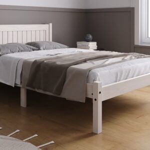 Birlea Rio Wooden Bed Frame, Double, White