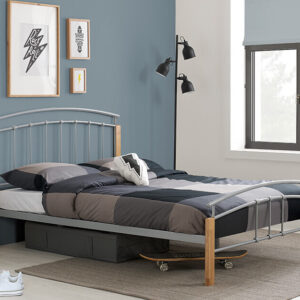 Birlea Tetras Metal Bed Frame, Single