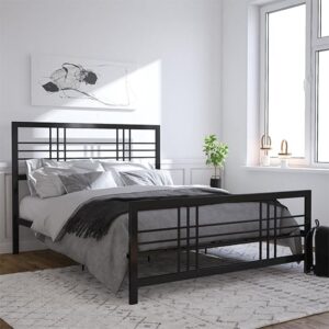 Burma Metal King Size Bed In Black