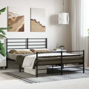 Eldon Metal King Size Bed In Black