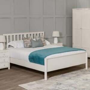 Folsom Wooden Low Foot King Size Bed In Natural