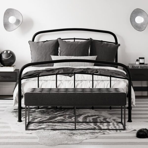 Hamilton Metal King Size Bed In Black