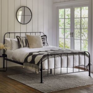 Lancaster Mild Steel King Size Bed In Black